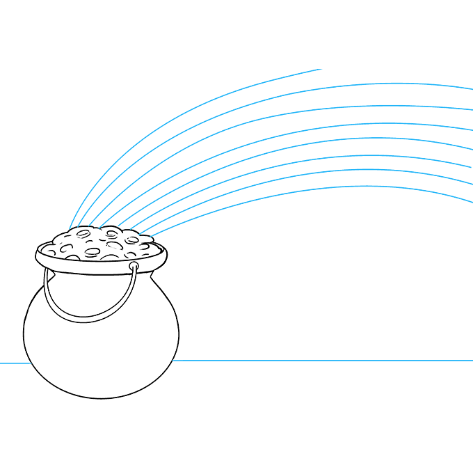 680x678 How To Draw A Pot Of Gold