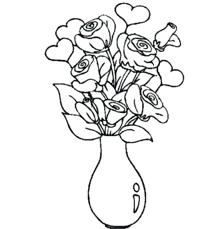 728x759 Easy Flower Designs To Draw Pictures Of Flowers To Draw Easy Rose