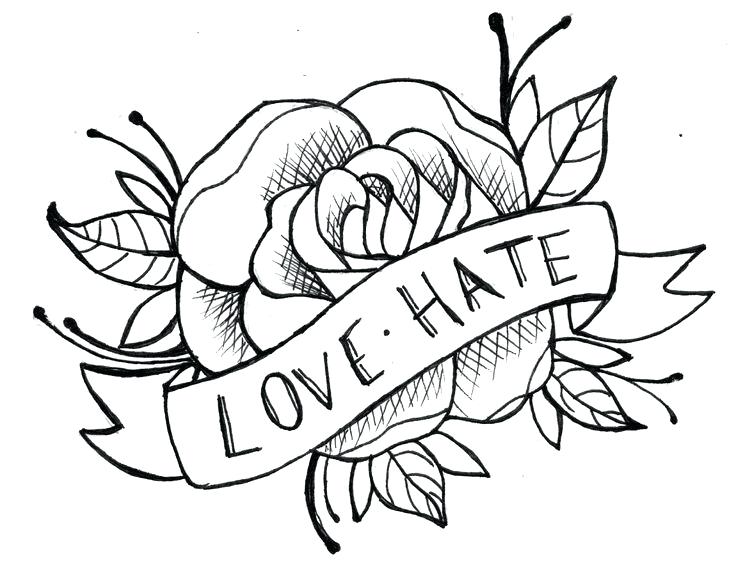 736x570 Easy Drawing Flowers Heart And Rose Drawings In Pencil Group Easy