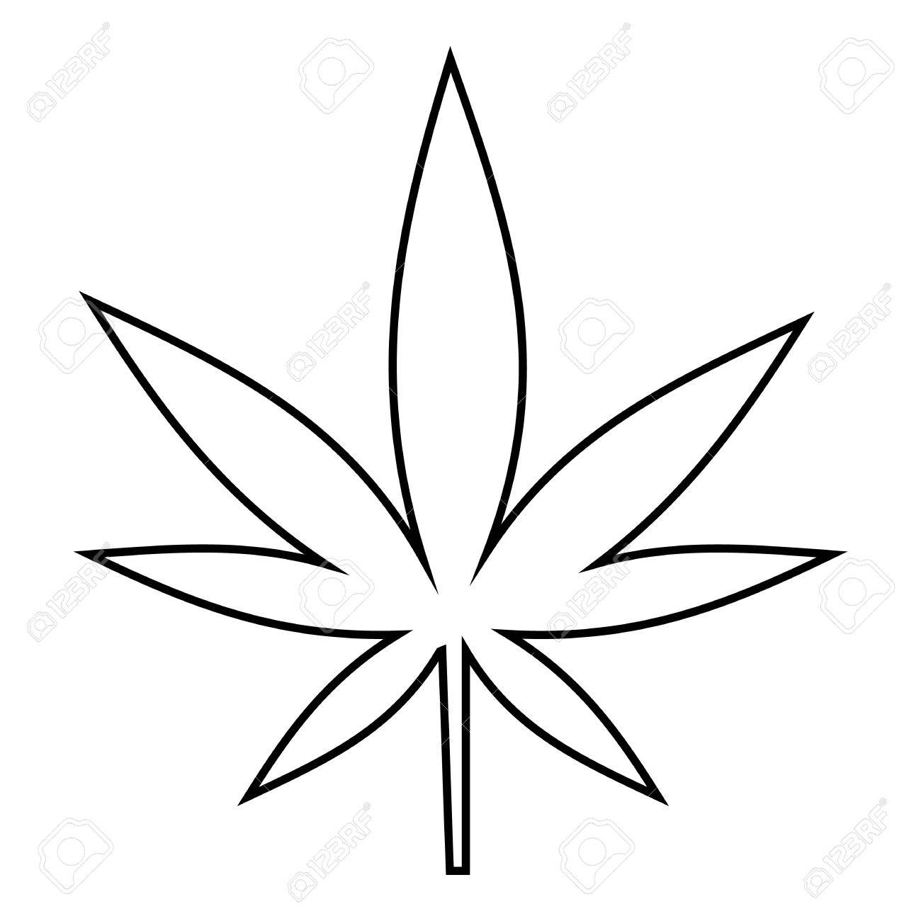 1300x1300 Huge Collection Of 'pot Leaf Drawing' Download More Than