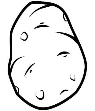 311x366 Potato, Drawing, Vegetable, Transparent Png Image Clipart Free