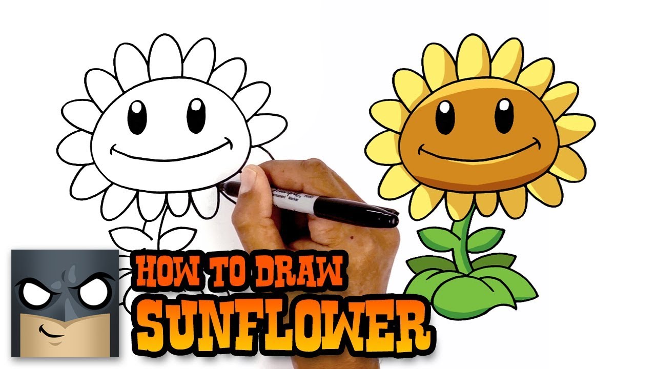 1280x720 How To Draw Plants Vs Zombies Sunflower