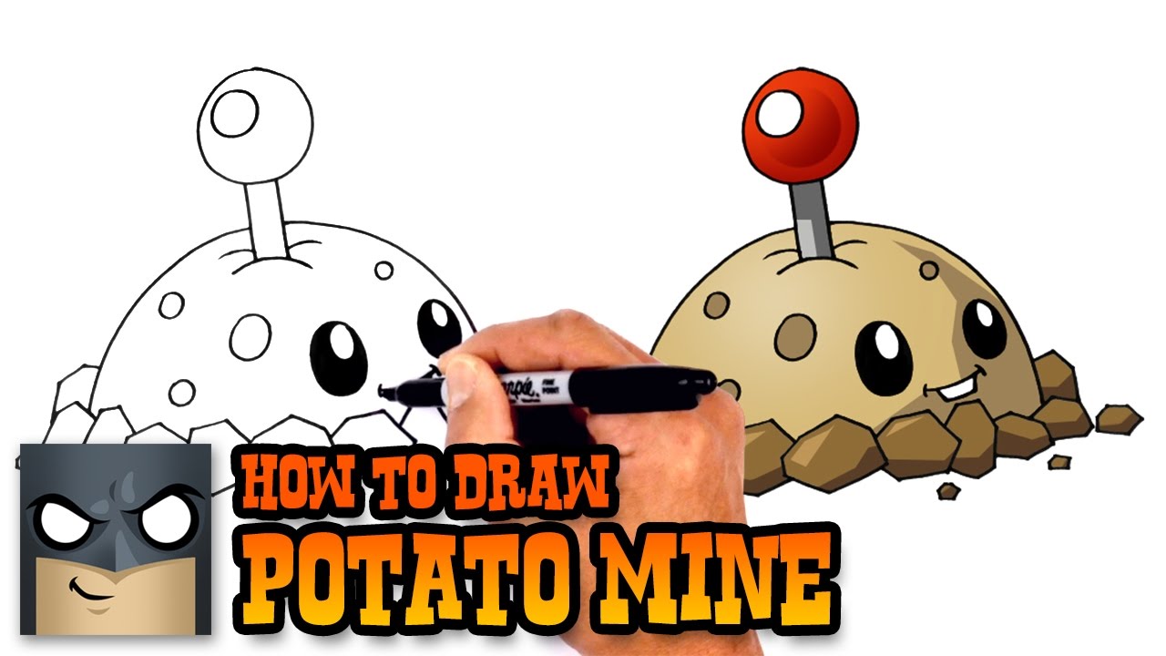 1280x720 How To Draw Potato Mine Plants Vs Zombies