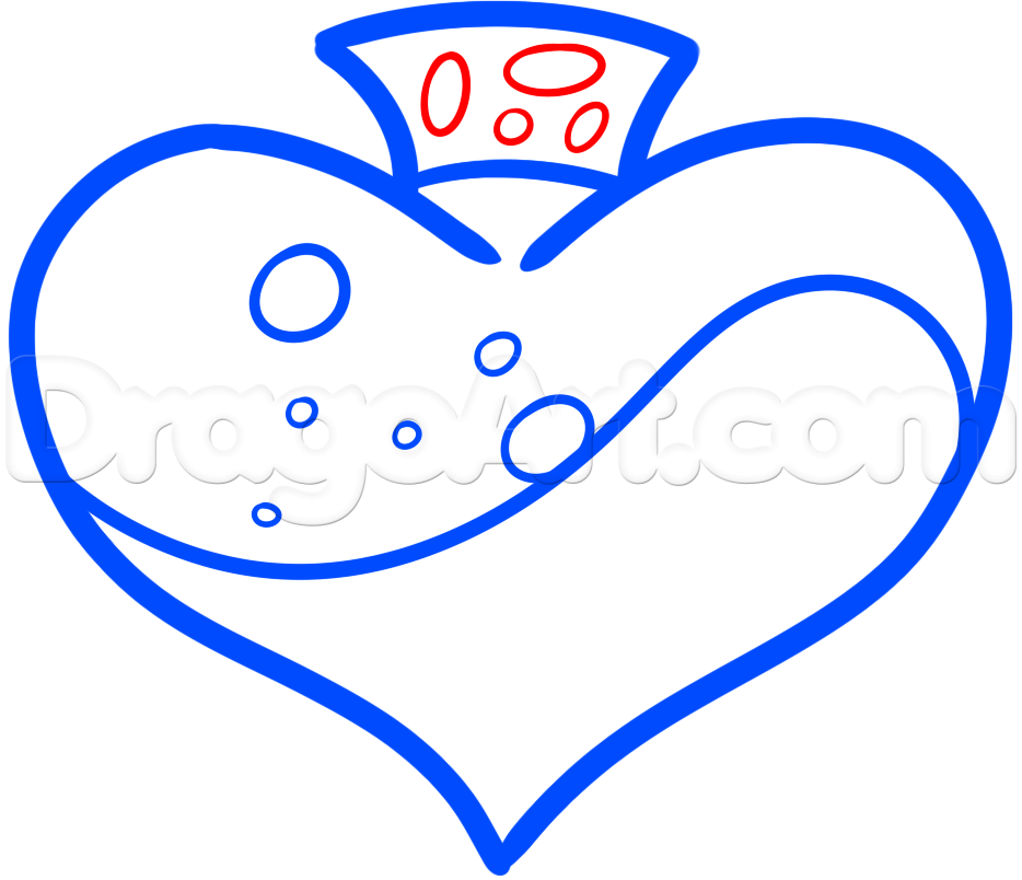 934x804 how to draw love potion, step