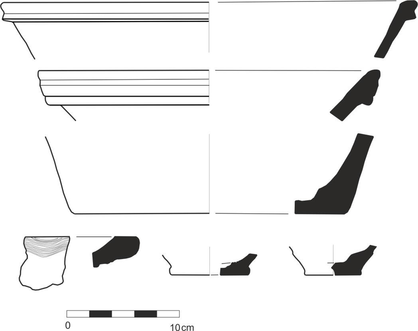 850x672 Pottery From The Site Kayrit Iia, Drawing
