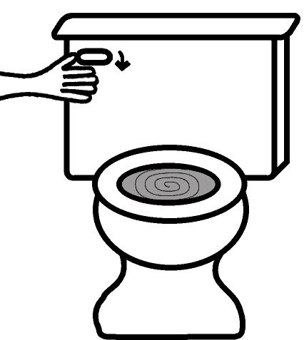426x477 Potty Flush The Toilet Clipart Clipartfest Clipartbarn