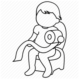 260x260 Child, Toilet, Illustration, Transparent Png Image Clipart Free