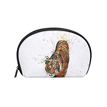 355x355 lorvies drawing tiger cosmetic pouch clutch makeup
