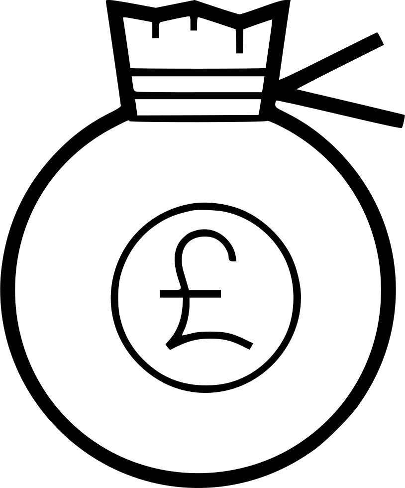 814x980 Money Bag Pound Png Icon Free Download