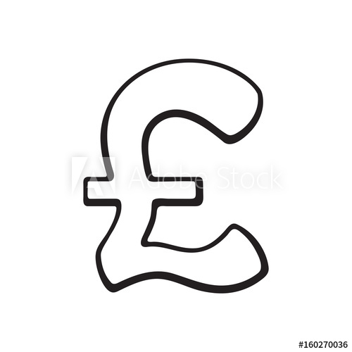 500x500 Doodle Of Pound Sign