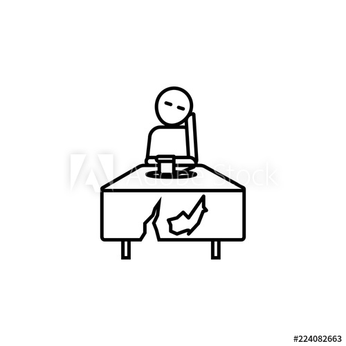 500x500 poor and hungry icon element of poverty social life icon