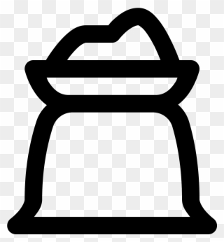 320x346 it is a drawing of a bag or sack containing a powder