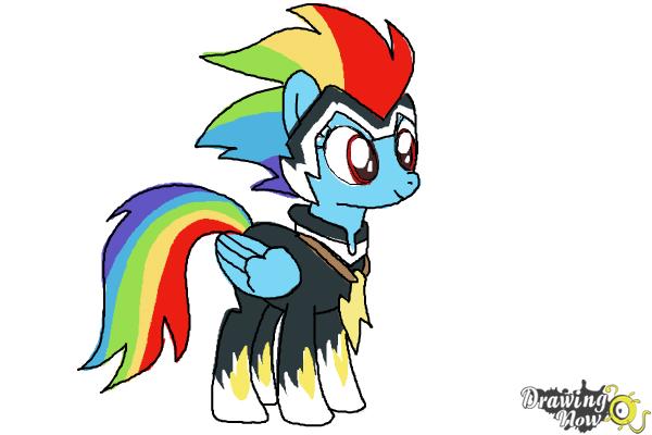 600x400 How To Draw Rainbow Dash, Zapp From Power Ponies