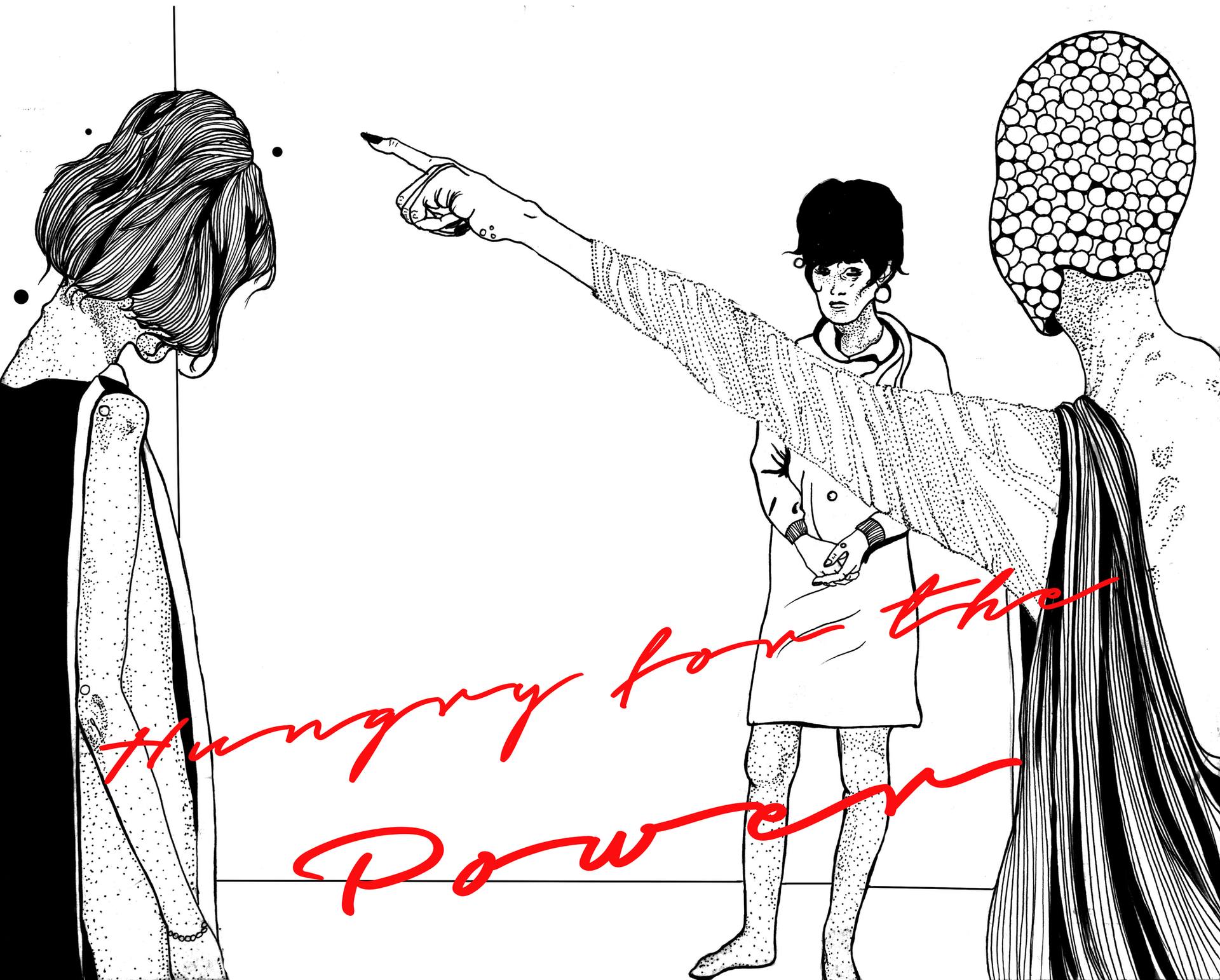 1920x1542 Hungry For The Power Drawing
