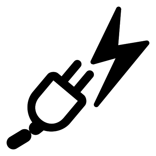 500x500 Power Manager Icon Vector Drawing
