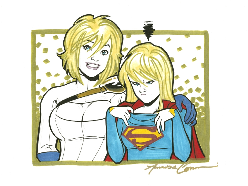 864x648 Power Girl And Girl Power