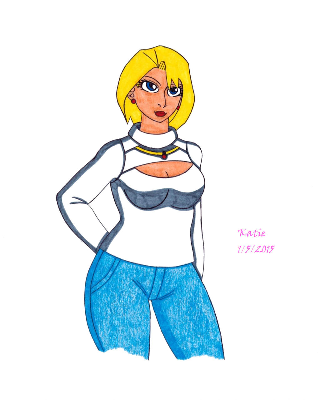 1024x1278 Power Girl