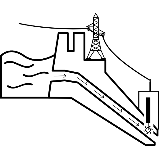 512x512 Hydro Power Plant Under Production Icons Free Download