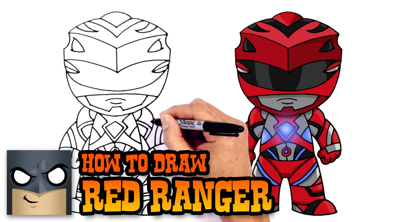 1280x720 How To Draw Red Ranger Power Rangers