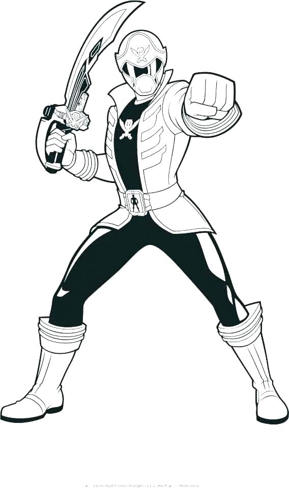568x960 Power Ranger Printable Coloring Pages