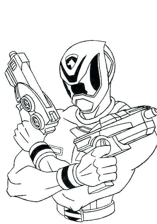 518x741 Coloriage Power Ranger Samurai