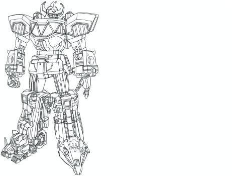 462x350 Megazord Coloring Pages