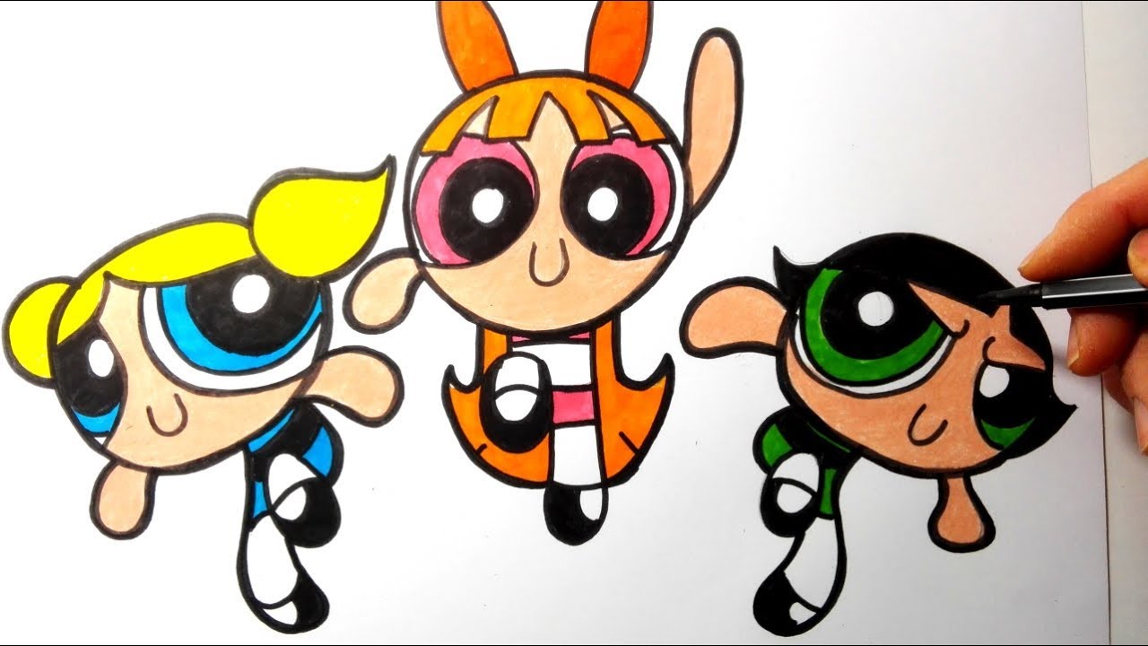 1280x720 How To Draw The Powerpuff Girls Step