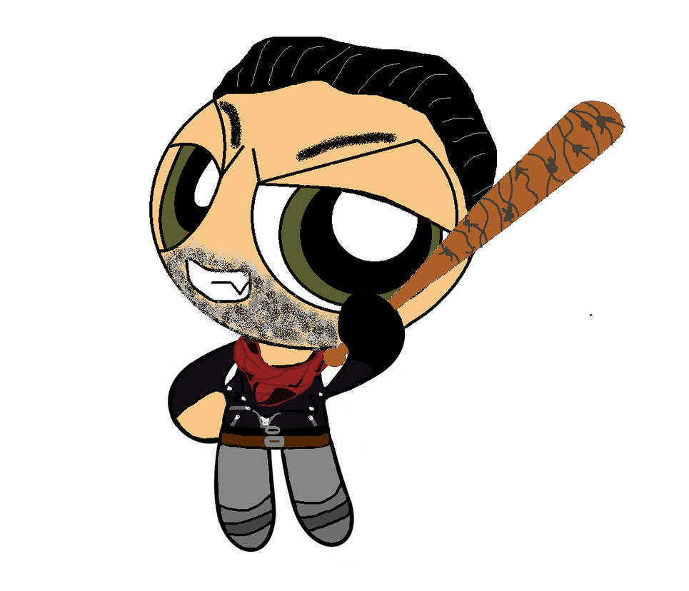 965x828 Negan Drawing Powerpuff Style