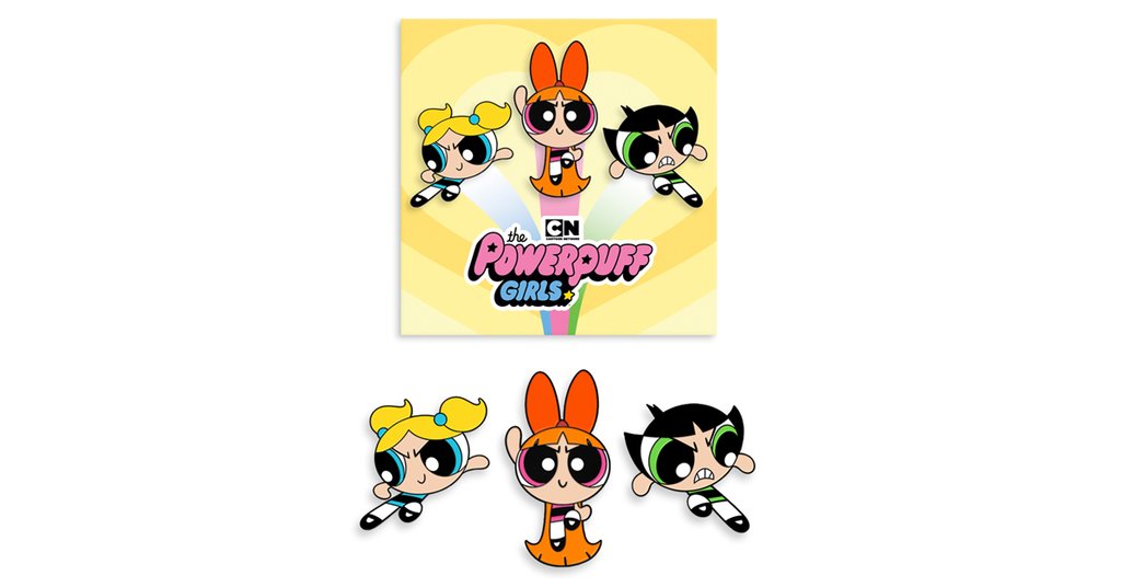 1024x536 Powerpuff Girls Posters Enamel Pins! Mondo