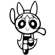 230x230 The Blossom On Powerpuff Girls Coloring Pages