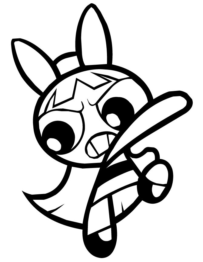 670x867 Power Blossom Powerpuff Girls Coloring Pages