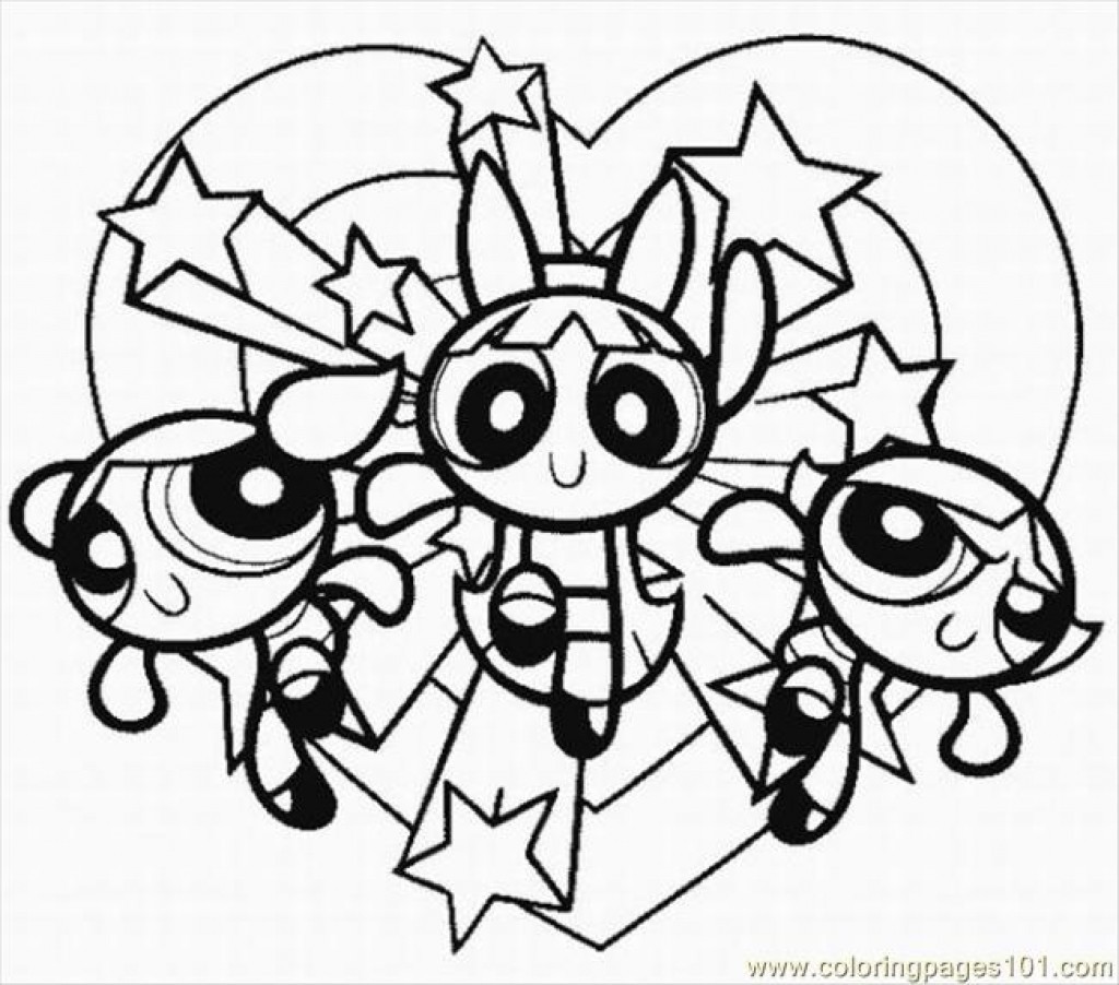 1024x902 Powerpuff Girls Coloring Pages