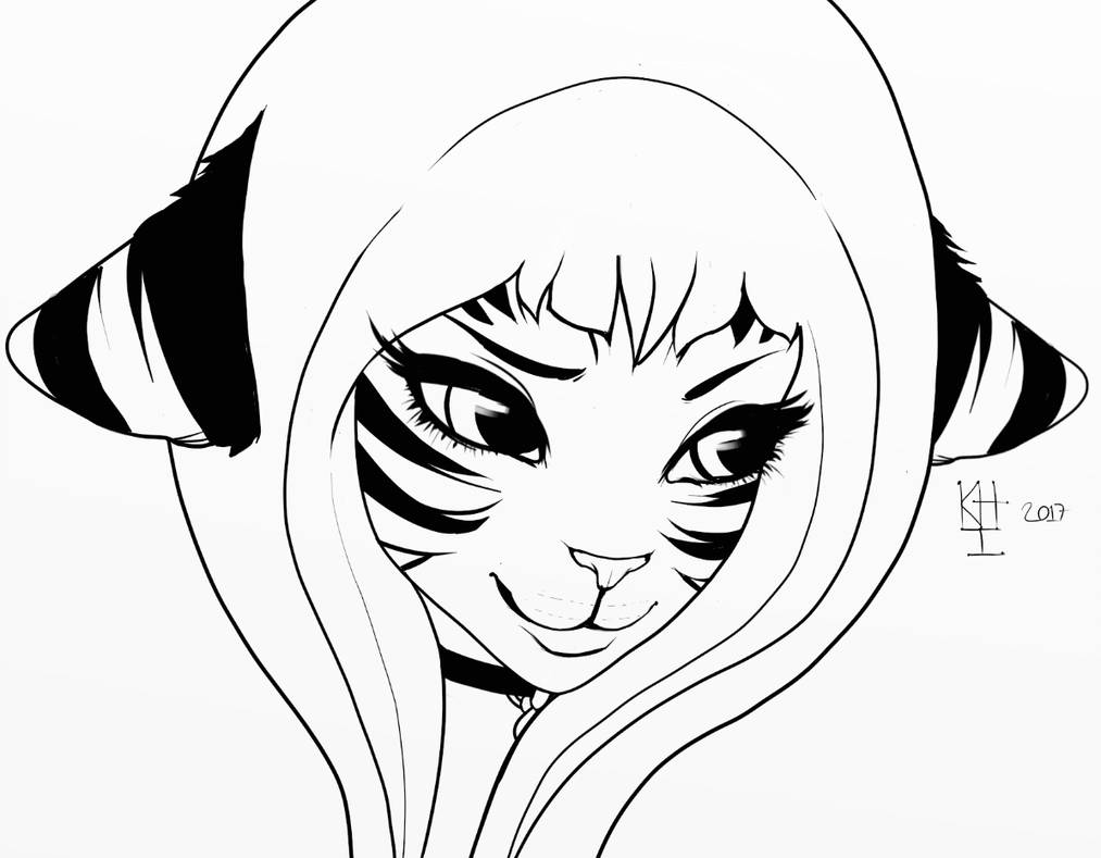 1013x789 tigress head practice drawing