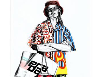 340x270 prada illustration etsy