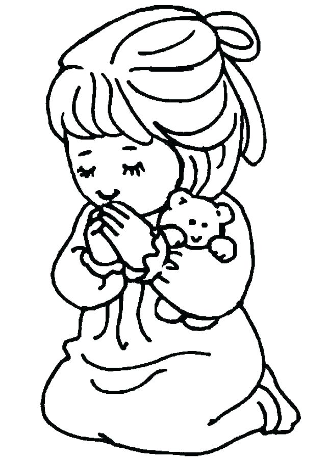 645x901 Coloring Coloring Pages On Prayer Child For Kids Animals Children