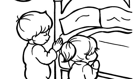 560x329 Praying Child Coloring