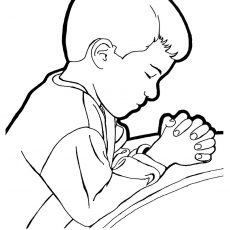 230x230 Unusual Idea Praying Child Coloring