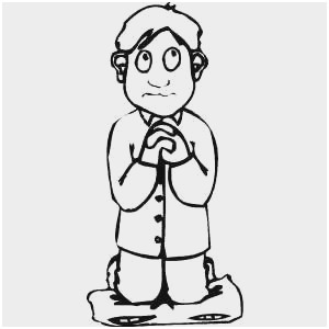 300x300 Child Praying Coloring