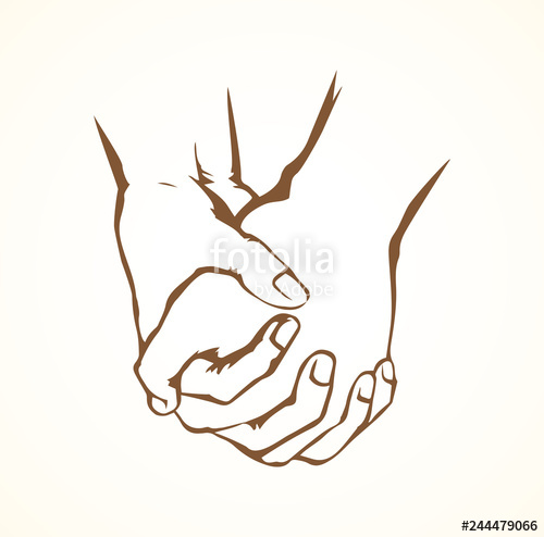 500x494 Praying Hands Vector Drawing Stock Image And Royalty Free Vector