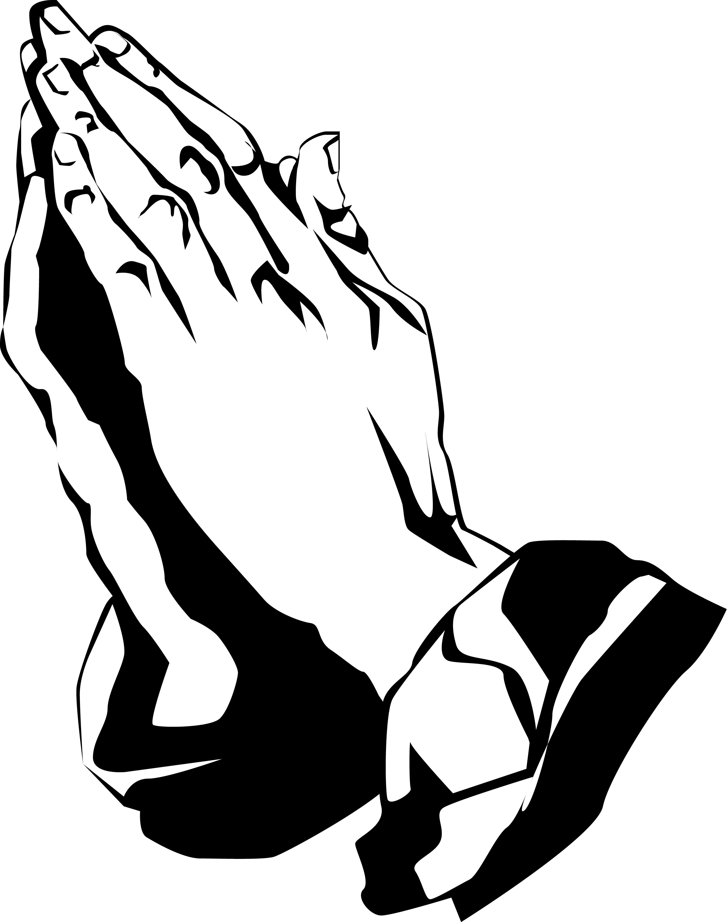 Praying Hands Drawing | Free download on ClipArtMag