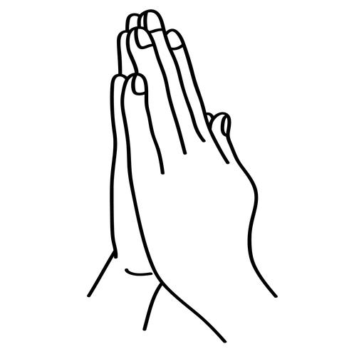 490x490 Praying Hands Vector