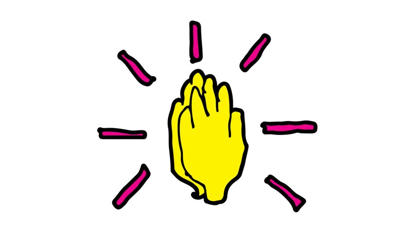 852x480 Kids Drawing White Screen With Theme Of Praying Hands