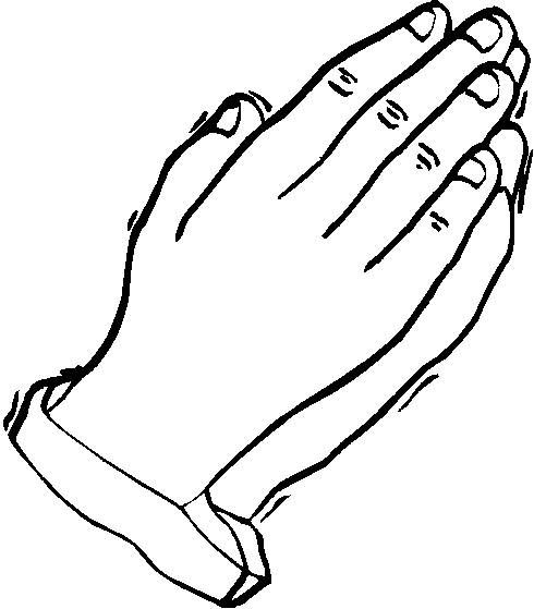 490x559 Elegant Praying Hands Coloring