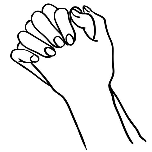 490x490 Praying Hands Vector