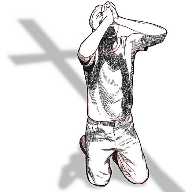 628x628 Praying Hands Tattoo Sketch