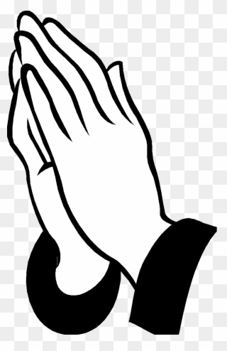 320x494 Graphic Black And White Stock Cross And Praying Hands