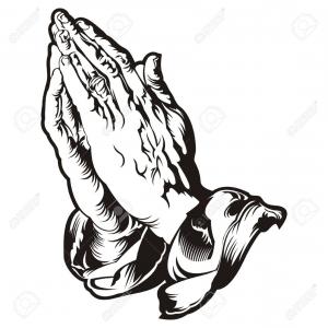 300x300 Praying Hands Holding A Cross