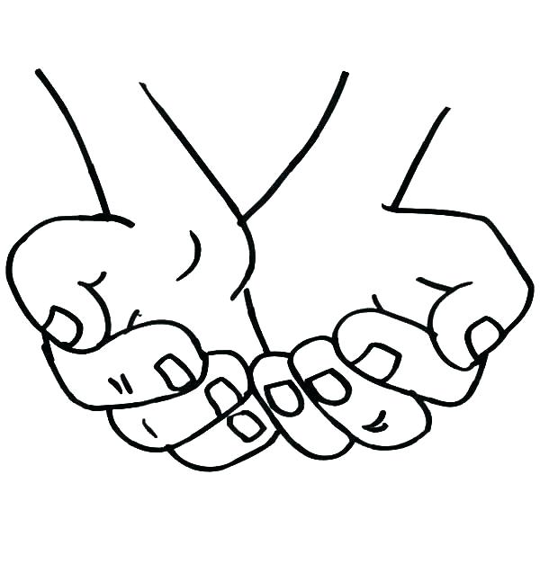 600x627 Praying Hands Coloring Sheets Palmarosa