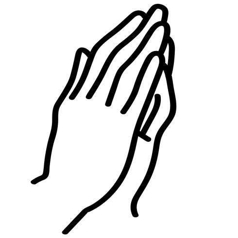 490x490 Praying Hands Vector