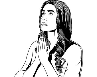 340x270 Woman Praying Etsy